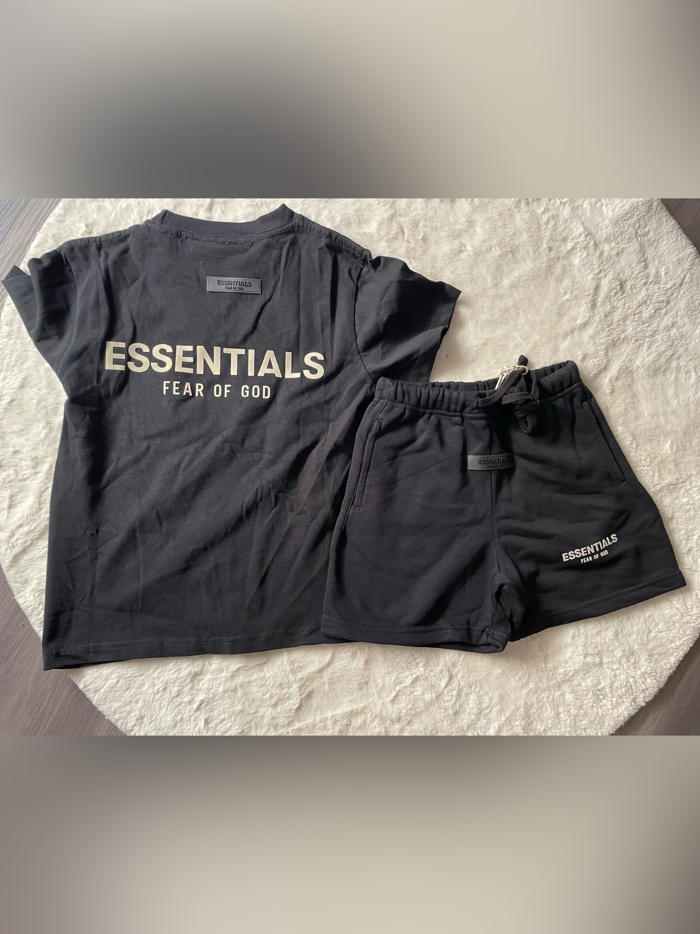 Essentials Fear of God T shirt and Shorts for kids